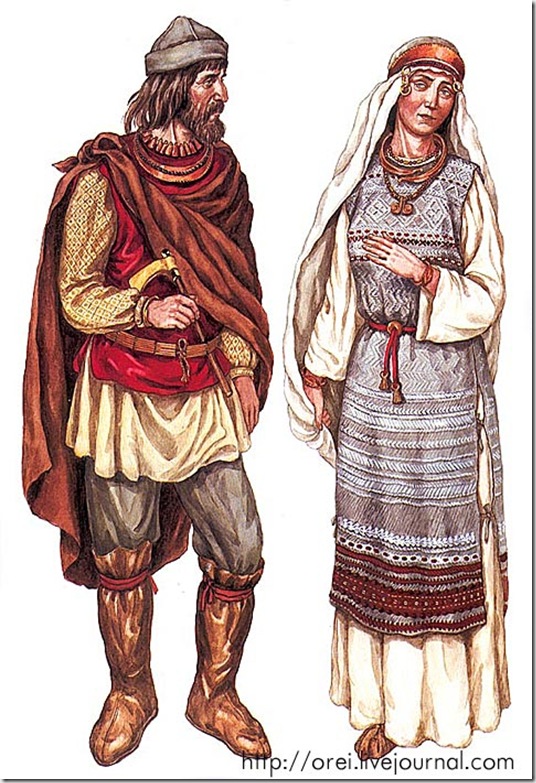 Древний мужской костюм