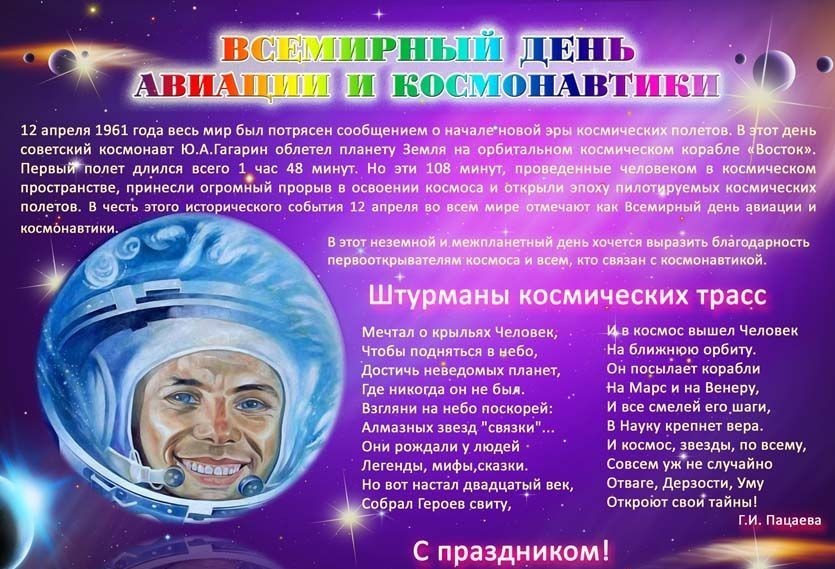 Классный час посвященный дню космонавтики